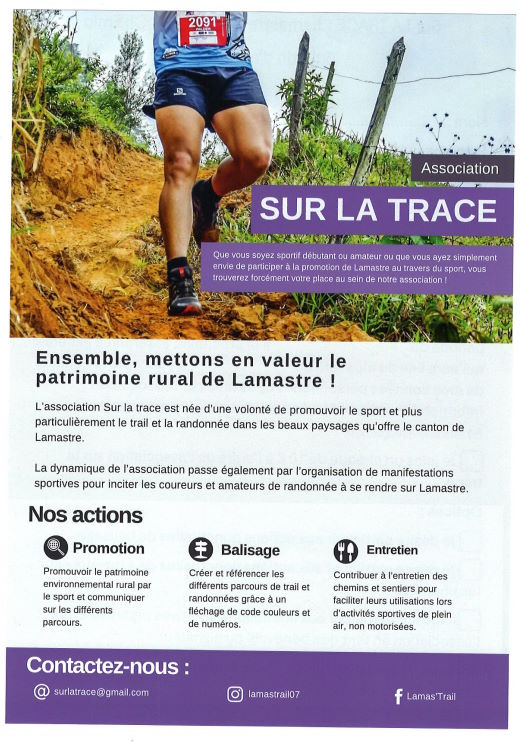 sur la trace